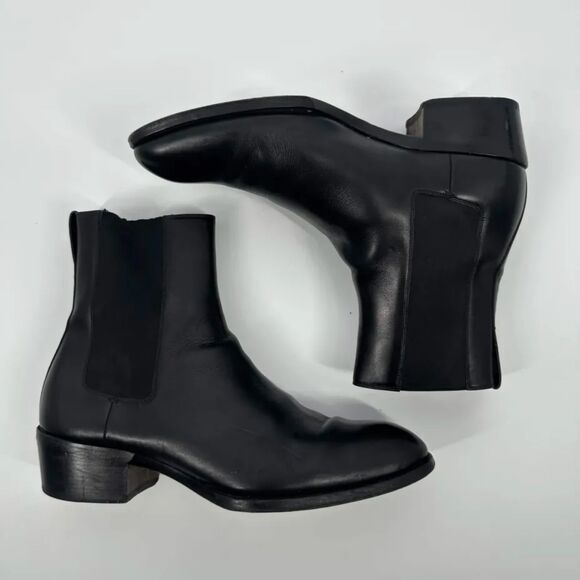 Tom Ford Elkan Black Leather Chelsea Boots Made In Italy Size 10.5M main image 4